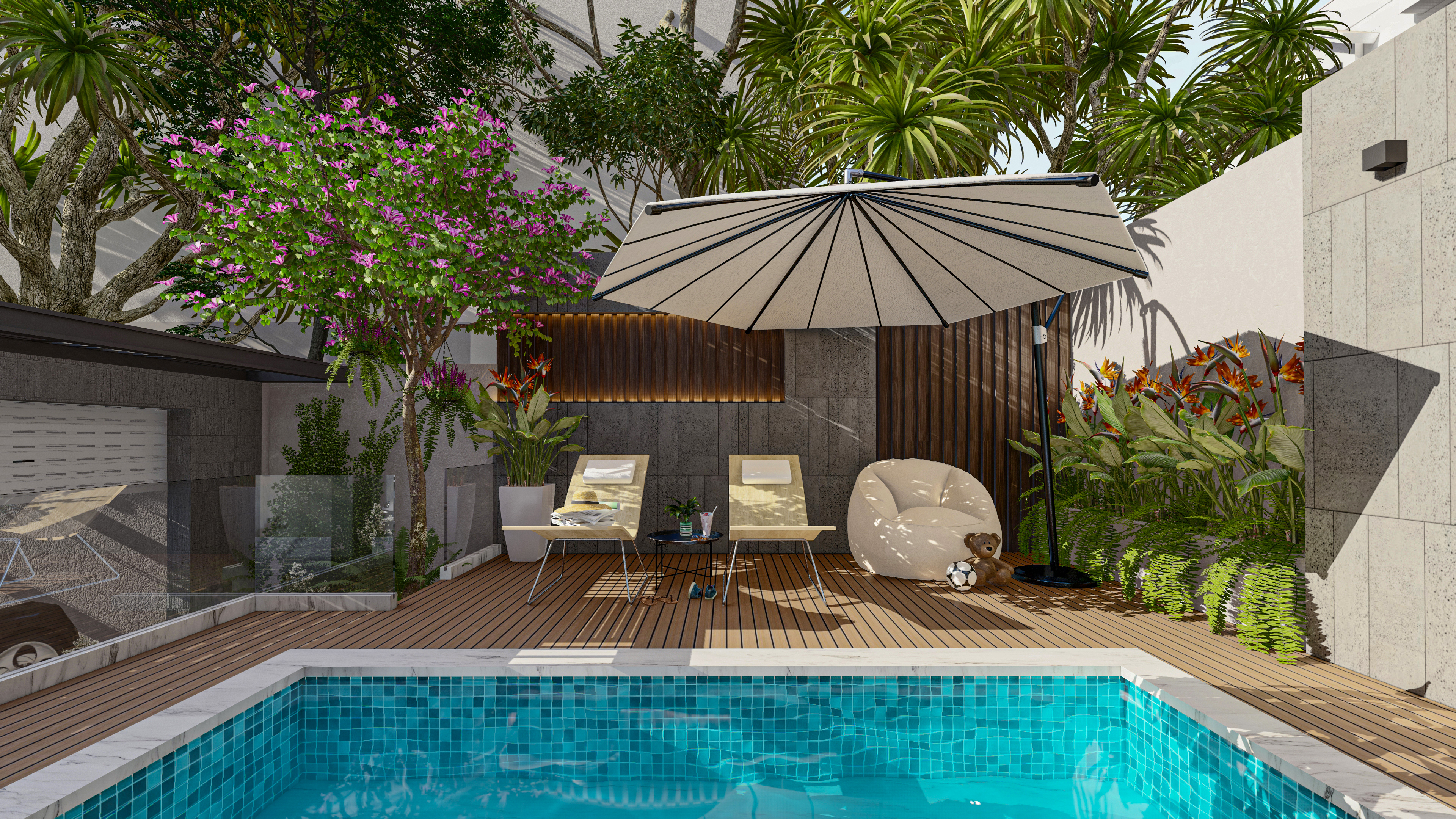 THIẾT KẾ SÂN VƯỜN BIỆT THỰ PHỐ - HUYỆN BÌNH CHÁNH