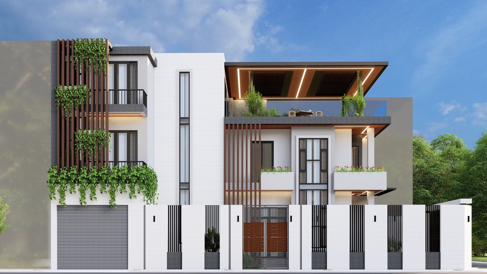NHÀ PHỐ HIỆN ĐẠI 2 MẶT TIỀN1