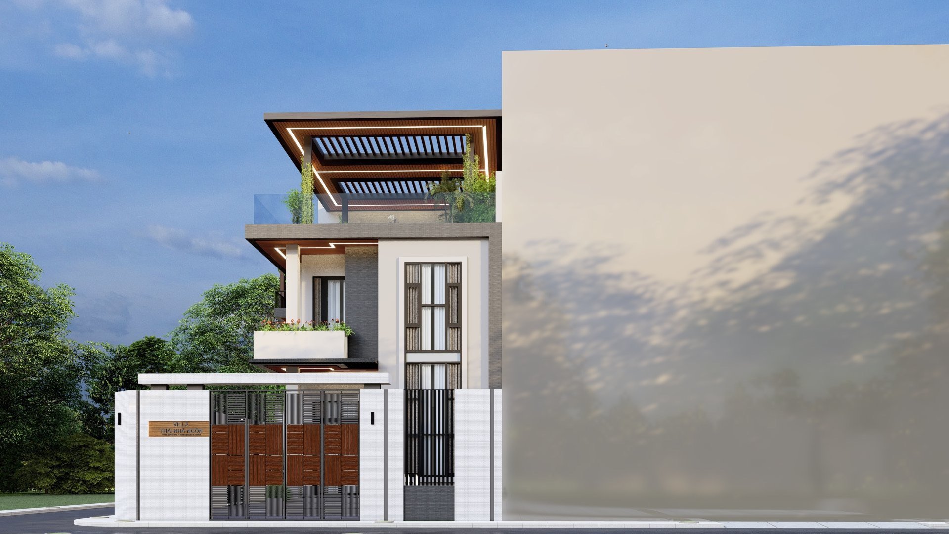 NHÀ PHỐ HIỆN ĐẠI 2 MẶT TIỀN2